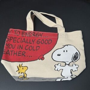 Snoopy and Woodstock Canvas Tote Bag